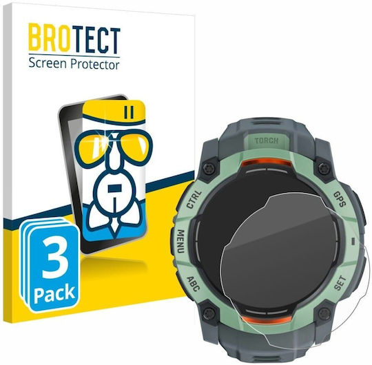 Brotect Airglass Screen Protector pentru Garmin Instinct 3 45mm 3buc