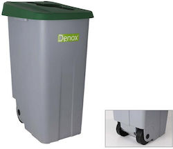 Denox Kunststoff Gewerbliche Abfallbehälter Recycling Räder 110Es Grün Denox Kunststoff Gewerbliche Abfallbehälter Recycling Räder 110Es Grün