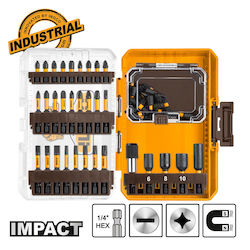 Ingco Set 51 Screwdriver Bits Cross / Star/Torx
