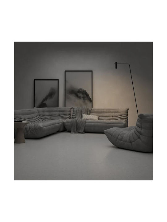 Togo Two-Seater Couch Grey 132x102x70 cm