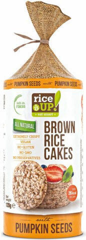 Rice Up Brown Rice Cakes Pumpkin Seeds 120gr