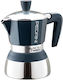 Pedrini Mymoka Induction Μπρίκι Espresso Inox Μπλε