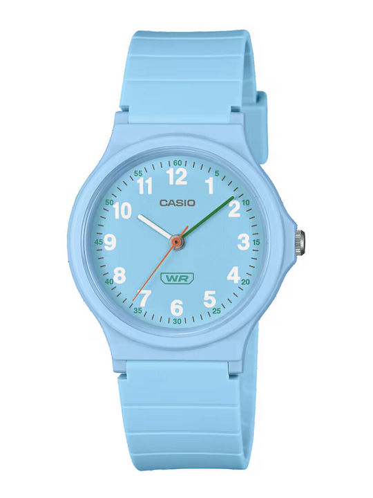 Casio Γυναικείο Ρολόι 36mm Μπαταρίας με Τιρκουά...