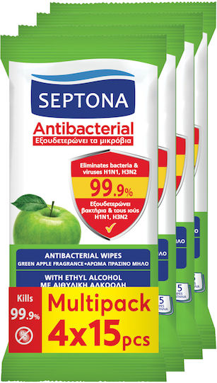 Septona Mild Antiseptic Hand Pads Apple