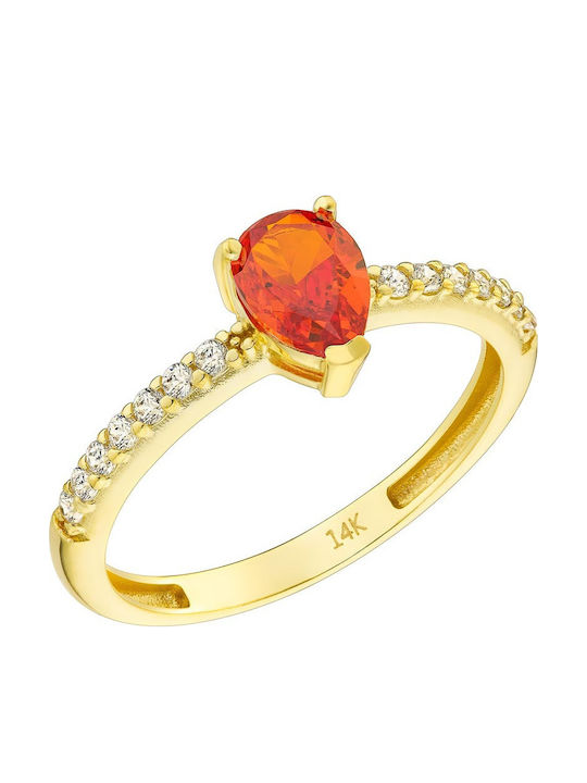 Dio Jewellery Lab Γυναικείο Δαχτυλίδι με Πέτρες από Ασήμι