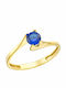 Dio Jewellery Lab Damen Ring mit Steinen aus Silber Vergoldet