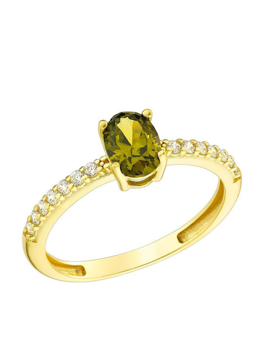 Dio Jewellery Lab Damen Ring mit Steinen aus Silber Vergoldet