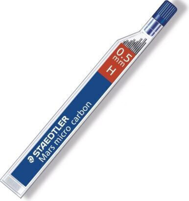 Staedtler 12 Packages x 12 Pencil Leads Thickness 0.5mm Type H