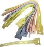 Pack of 10pcs Multicolour Plastic Cable Ties 500-207211Κ