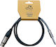 DB Кабел XLR мъжки - 3,5 мм мъжки Черен 1м PC-JXL/1