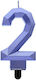 GoDan Geburtstagskerze Nummer "2" in Blau Farbe...