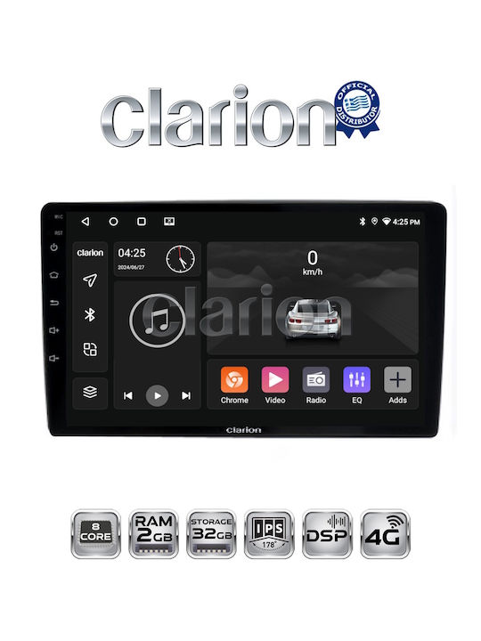 Clarion Ηχοσύστημα Αυτοκινήτου για Ford Focus / Mondeo / Galaxy / S-Max 2003-2010 (Bluetooth/USB/WiFi/GPS/Apple-Carplay/Android-Auto)