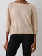 Damen Pullover mit 3/4-Ärmeln Beige