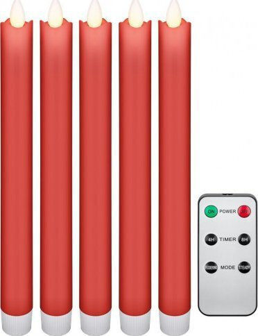 Goobay Dekorative Lampe Wachs-Politur Rot