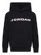 Fleece Kids Sweatshirt with Hood and Pockets Black
