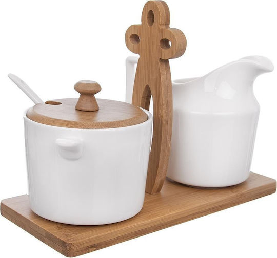 Orion Milk Jug & Sugar Bowl Set Serving White