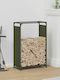 vidaXL Brennholz Inox Regal Holzlagerung 60x28x90cm