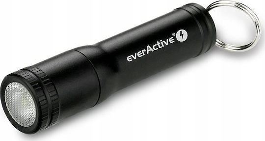 everActive Keychain Flashlight LED IPX4 with Maximum Brightness 100lm Black