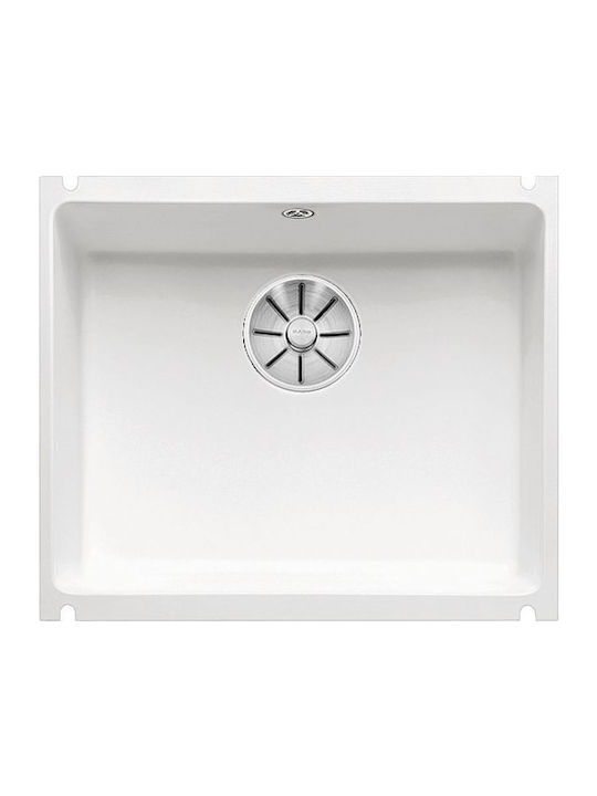 Blanco Drop-In Sink Synthetic Granite with Faucet W54.3xD45.6cm White