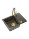 Steiner Drop-In Sink Synthetic Granite W60xD44cm Gold