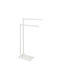 Wenko Bathroom Hook Wall-Mounted Single Towel Rack Inox White