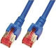 MCAB S/FTP Кат.6 (Gigabit) Мрежов Кабел Ethernet 0.5м Син
