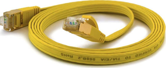 Wantec F/UTP Cat.6a Кабел за Ethernet мрежа 0.1м Жълт 1бр