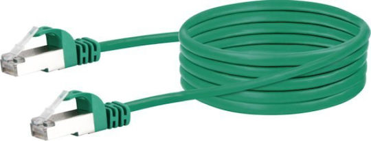 Schwaiger S/FTP Cat.6 Gigabit Network Cable Ethernet 1m Green