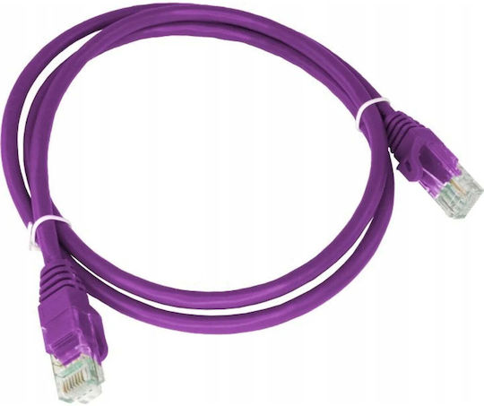 A-LAN U/UTP Kat.6a Ethernet Netzwerkkabel 5m Lila