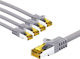 Goobay S/FTP Cat.6a Кабел за Ethernet мрежа 5м Сив 1бр