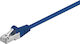 Wentronic F/UTP Cat.5e Ethernet Network Cable 10m Blue