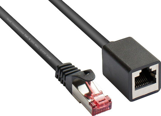 Alcasa S/FTP Cat.6 (Gigabit) Καλώδιο Δικτύου Ethernet 5m Μαύρο