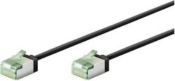 Goobay 74350 U/FTP (STP) Cablu Ethernet 0.15m Negru