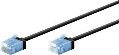 Goobay U/UTP Cat.6a Netzwerkkabel Ethernet 7,5m Schwarzes