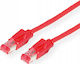 HP U/UTP Кат.6 Кабел за Ethernet мрежа 2м Червен 1бр