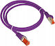 A-LAN S/FTP Cat.6a (Gigabit) Καλώδιο Δικτύου Ethernet 0.25m Μωβ