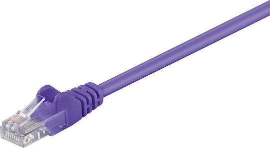 Wentronic U/UTP Cat.5e (Gigabit) Καλώδιο Δικτύου Ethernet 1m Μωβ