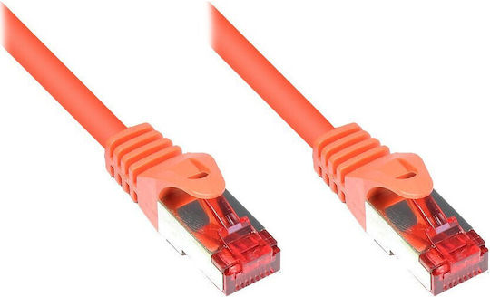 Alcasa S/FTP Cat.6 (Gigabit) Καλώδιο Δικτύου Ethernet 2m Πορτοκαλί
