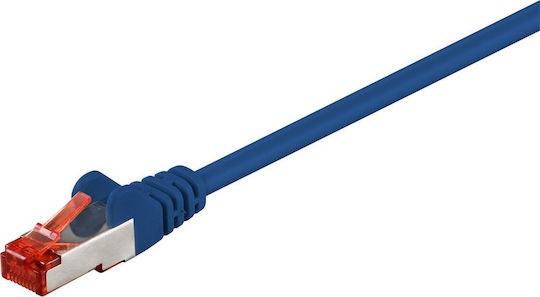 Goobay S/FTP Kat.6 Ethernet Netzwerkkabel 0.5m Blau