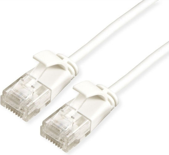 Roline U/UTP Cat.6a (Gigabit) Καλώδιο Δικτύου Ethernet 2m Λευκό