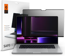 Spigen Sgp Γυαλί Προστασίας Safeview Privacy 9h Glas.tr Slim 1 Pack Apple Macbook Pro 16" M4 2024/m3 2023 M2 2023/m1 2021 Afl06157