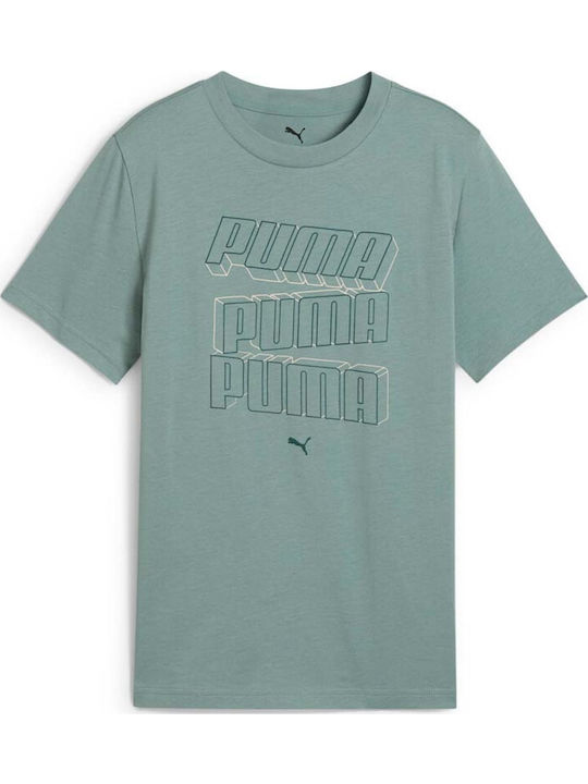 PUMA Παιδικό T-shirt Σιελ Essentials Logo