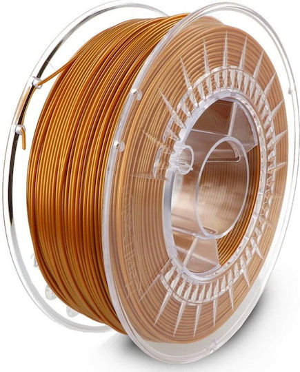 Devil Design PETG 3D Принтер Филамент 1.75мм Златист 1кг 1бр Макарa