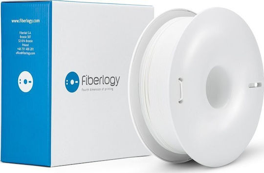 Fiberlogy PLA 3D Принтер Филамент 1.75мм Бял 0.85кг 1бр Макарa