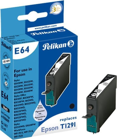 Pelikan Kompatible Tintenstrahldrucker-Tintenpatrone Epson T129 140 12ml Schwarz 1Stück