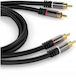 PremiumCord Кабел 2x RCA мъжки - 2x RCA мъжки 5м