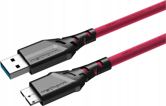 Ednet Редовна USB 2.0 до микро USB кабел Лилав 5м 1бр