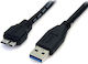 StarTech Regular USB 3.0 to micro USB Cable Μαύρο 0.5m (65030854252) 1τμχ