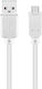 Goobay Regular USB 2.0 to micro USB Cable Λευκό 0.3m 96191 1τμχ