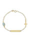 Atofio Kosmima Kids Bracelet from Gold with Σταυρό